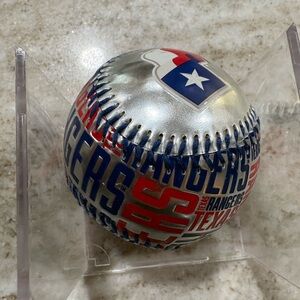 Texas Rangers Silver Baseball